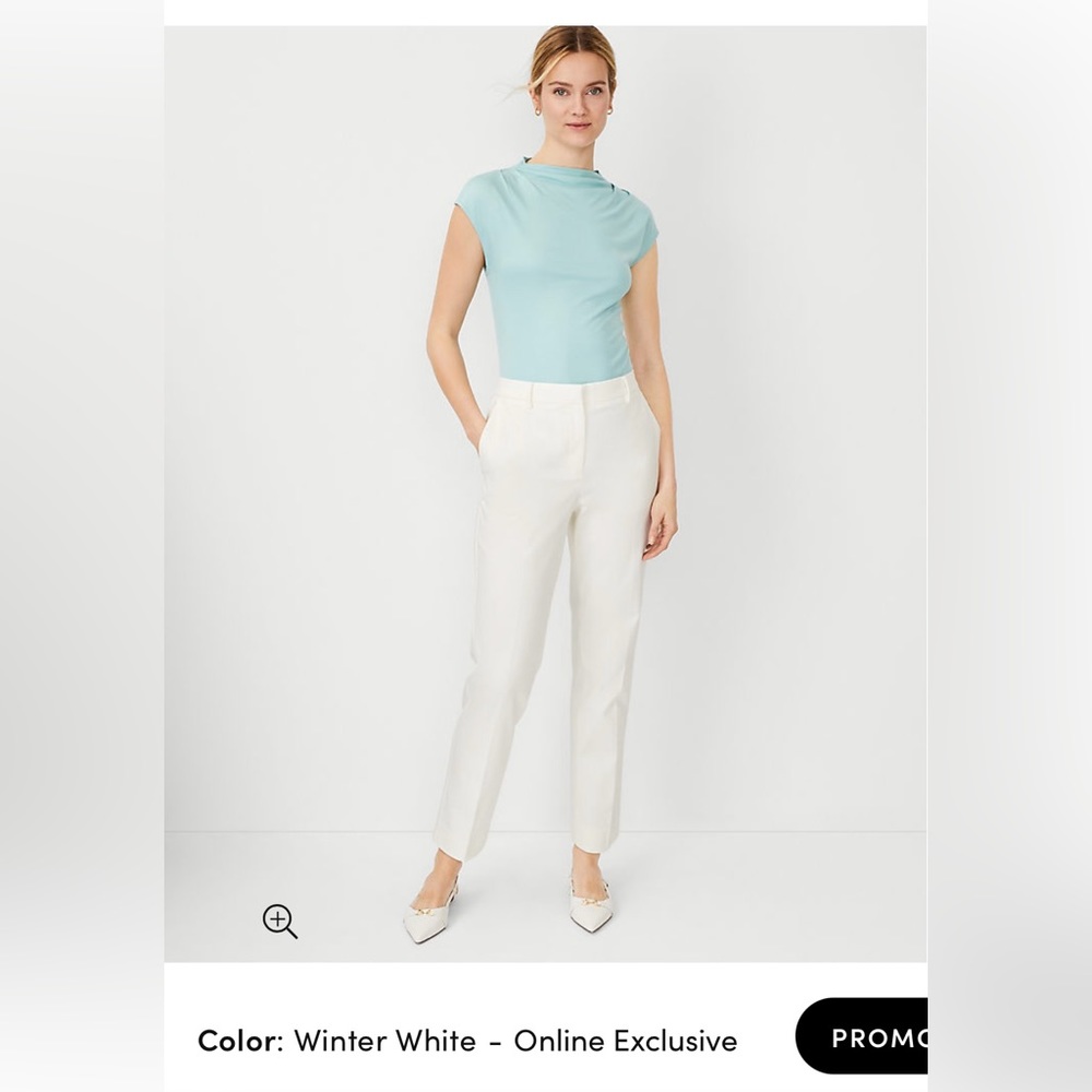 Ann Taylor ankle pant white - size 4 - worn